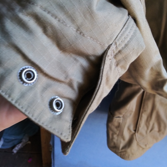 Riggs Workwear by Wrangler Men's Size XL Khaki Fleece Lined Jacket - Picture 4 of 8